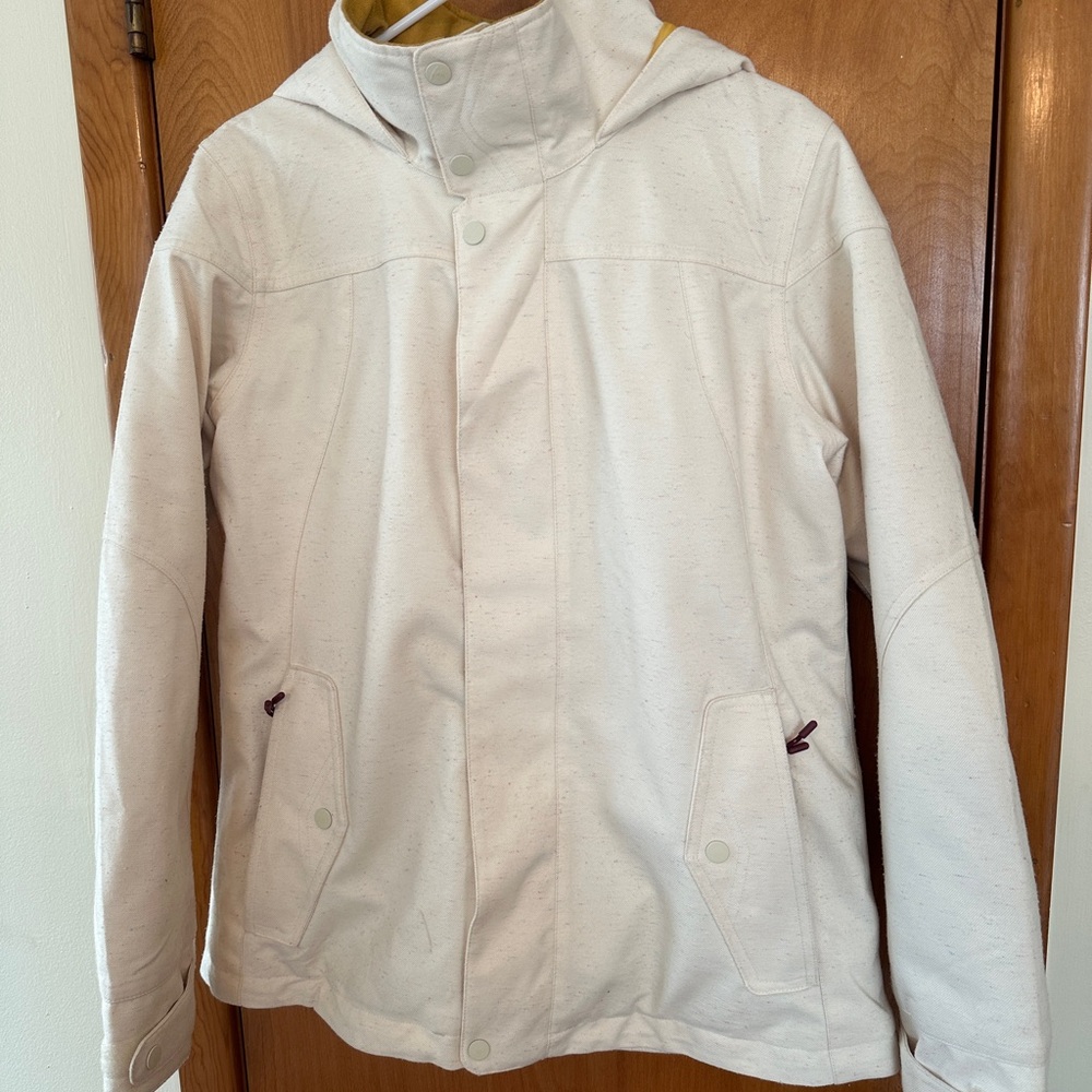 Burton Women’s Light Cream Hooded Snowboard Jacket